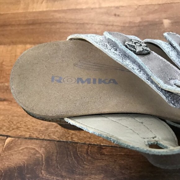 Romika 3 strap wedge sandal w/molded foot bed, 38 - Picture 10 of 12